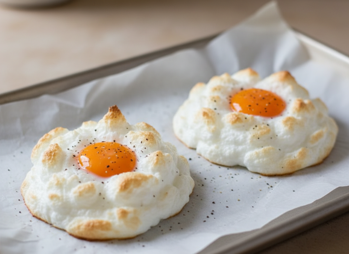 Huevos nube: el desayuno viral que parece magia